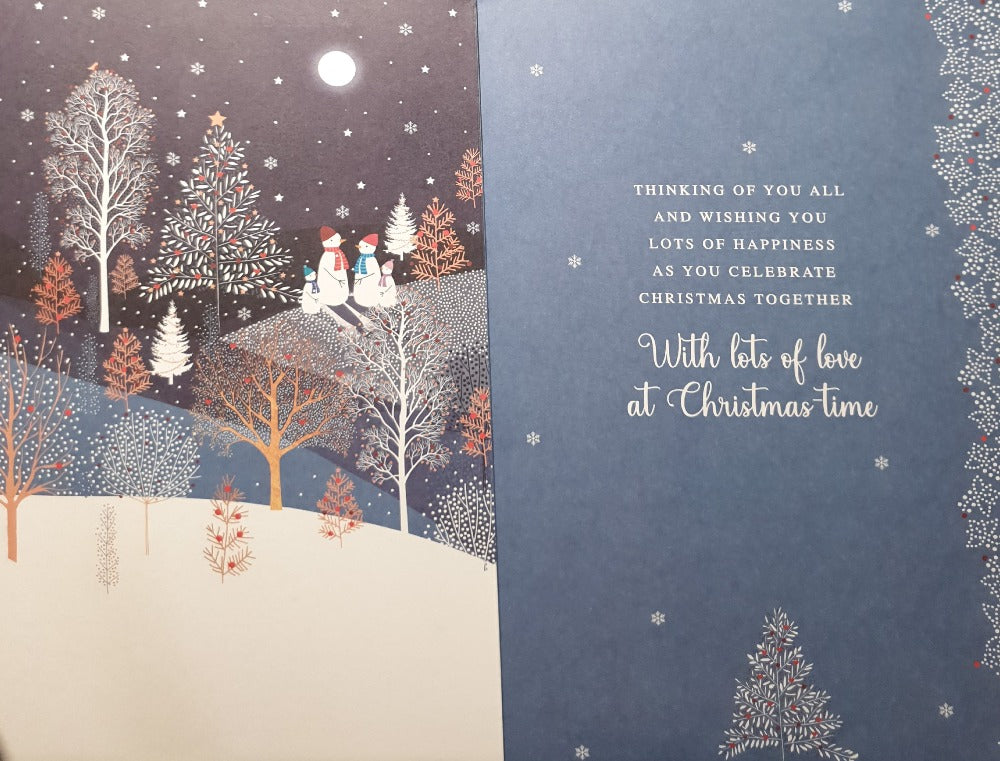 Son And Family Christmas Card