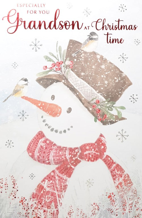 Especially For You Grandson Christmas Card