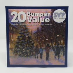 Charity Christmas Cards - Box of 20 / Society Of St. Vincent de Paul SVP - Village Christmas Tree