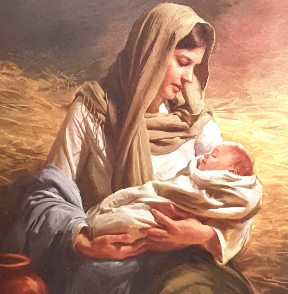 Charity Christmas Card - Pack of 8 Small / Northern Ireland Hospice - Mary Holding Baby Jesus