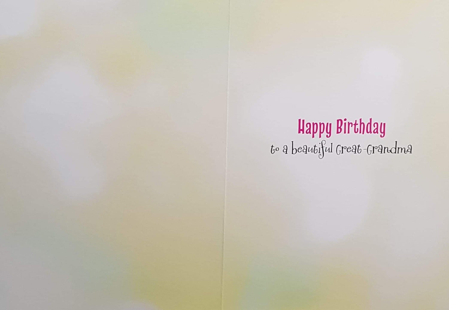 Birthday Card - Great Grandma / You Make My Heart Smile Every Day