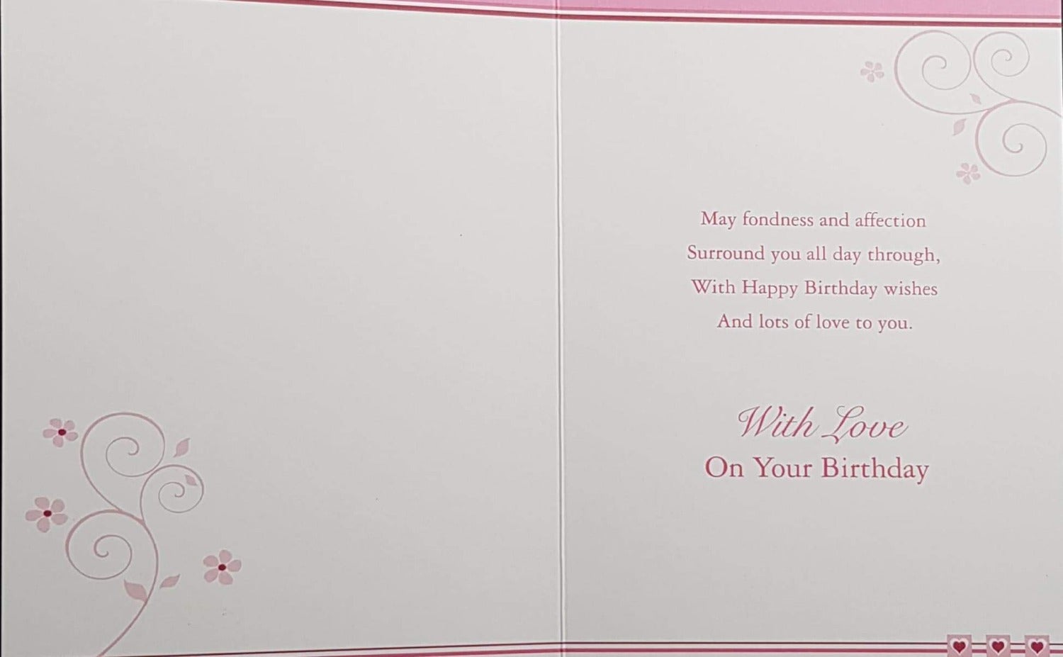 Birthday Card - Godmother / Birthday Cupkaces Decorated Pink Flowers