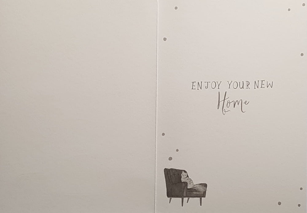 New Home Card - Home Items & Blue Car