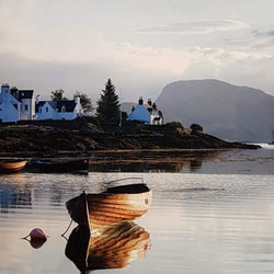 Blank Card - Single Boat On The Lake