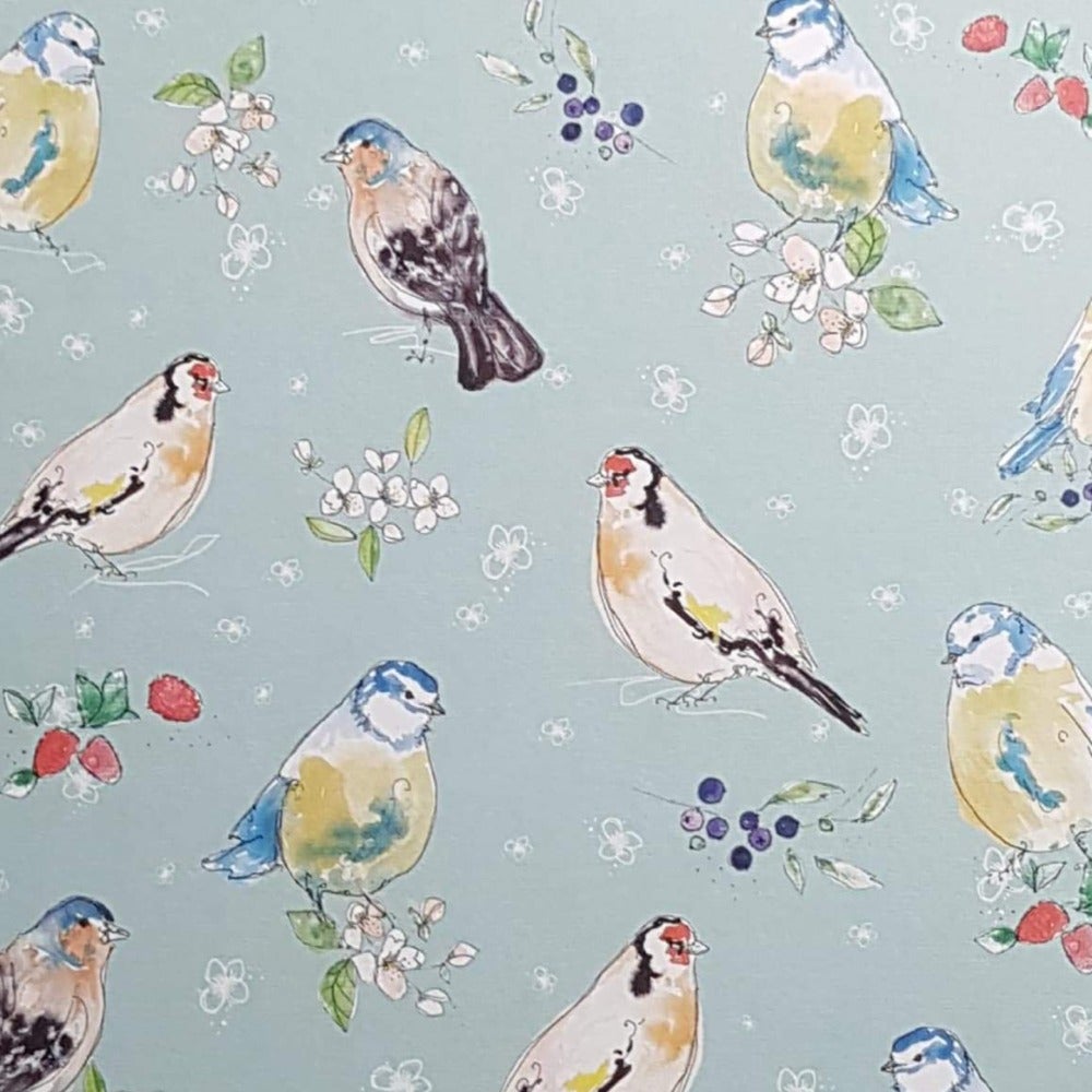 Blank Card - Birds & Plants Collage