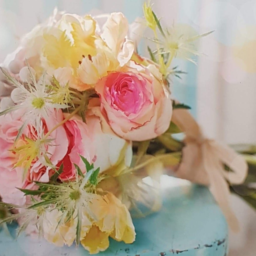 Blank Card - Bouquet Of Beautiful Flowers