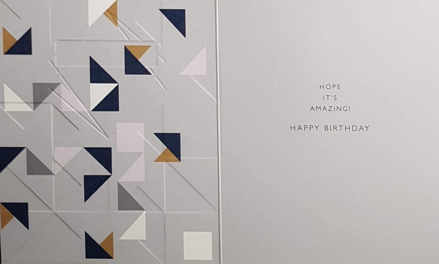 Birthday Card - General / Molsaic Of Triangles (Male)