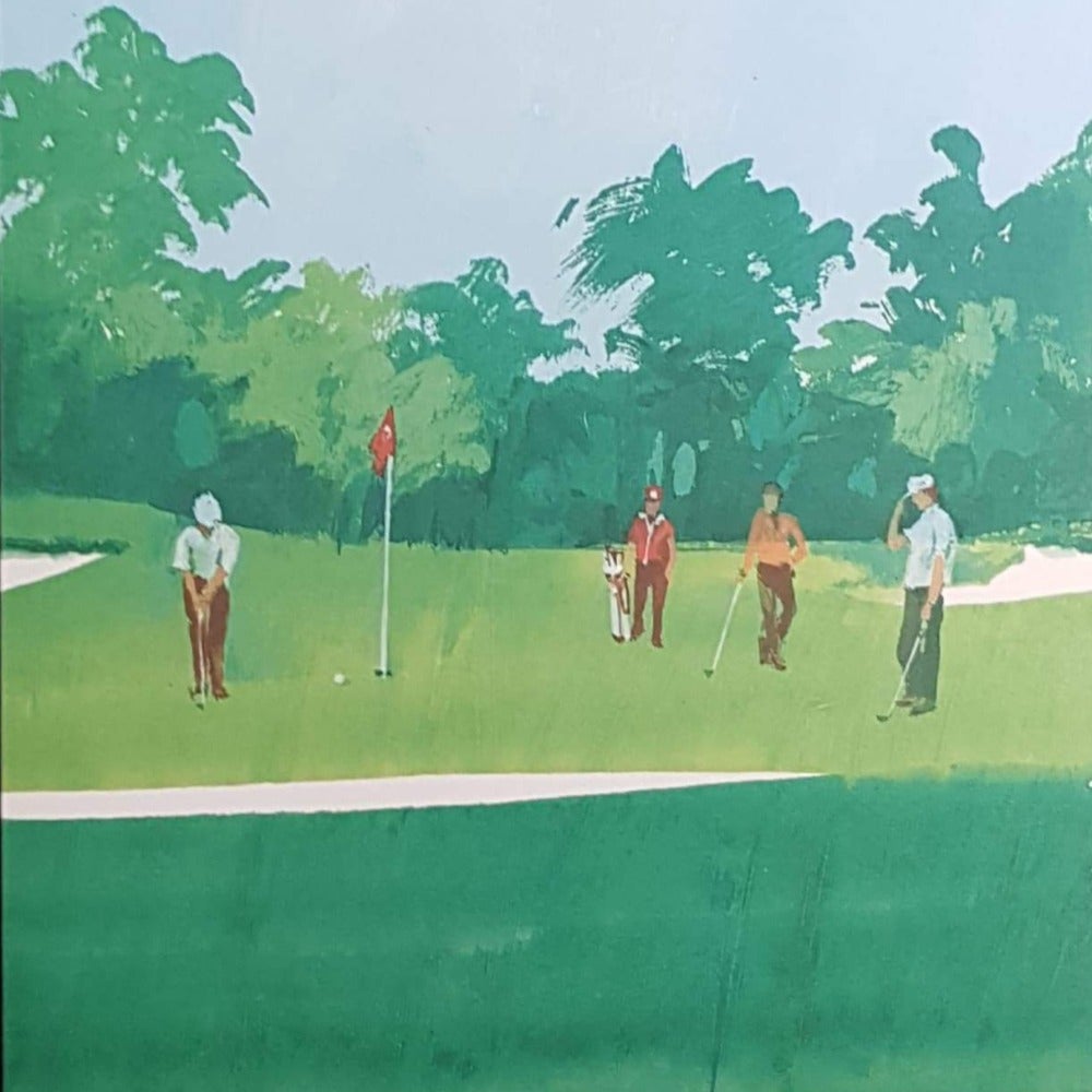 Blank Card - Hobby / Four Golf Players