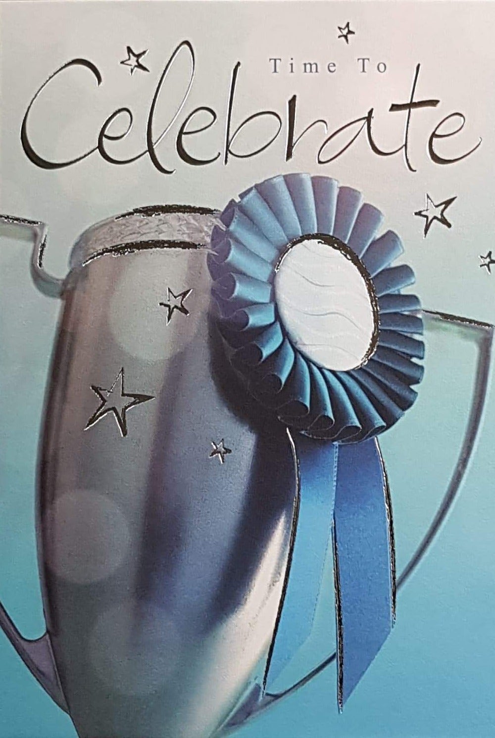 Congratulation Card - Time To Celebrate & Blue Batch For The Winner