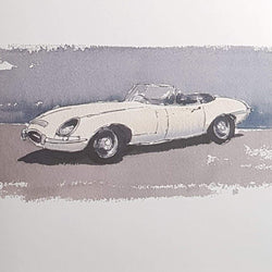 Blank Card - Hobby / Classic White Car Painted