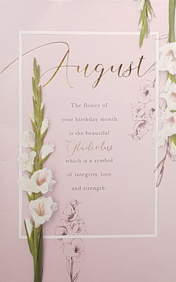 August Birthday Card