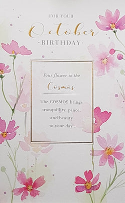 October Birthday Card