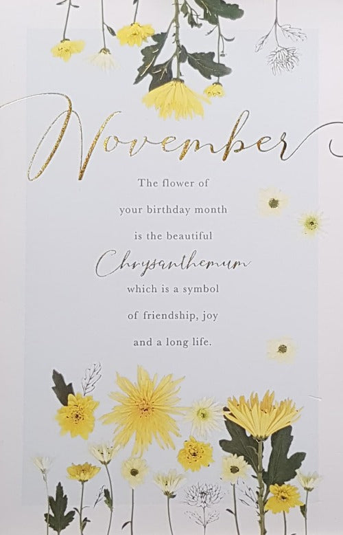 November Birthday Card