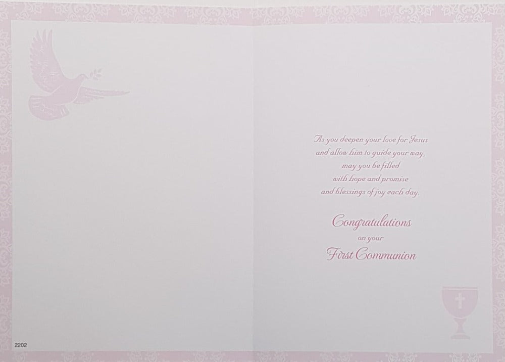 Goddaughter Communion Card