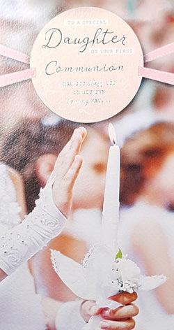 Special Daughter Communion Card