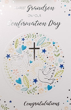 Grandson Confirmation Card