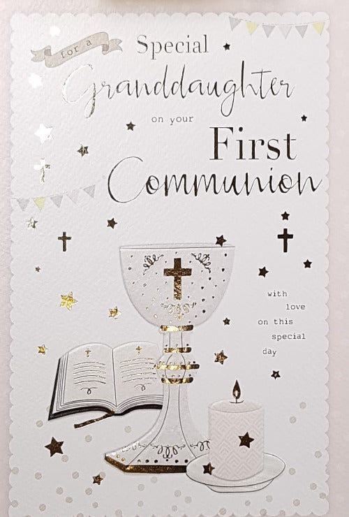 Special Granddaughter Communion Card