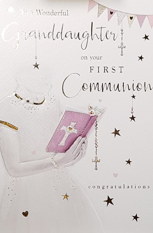 Granddaughter Communion Card