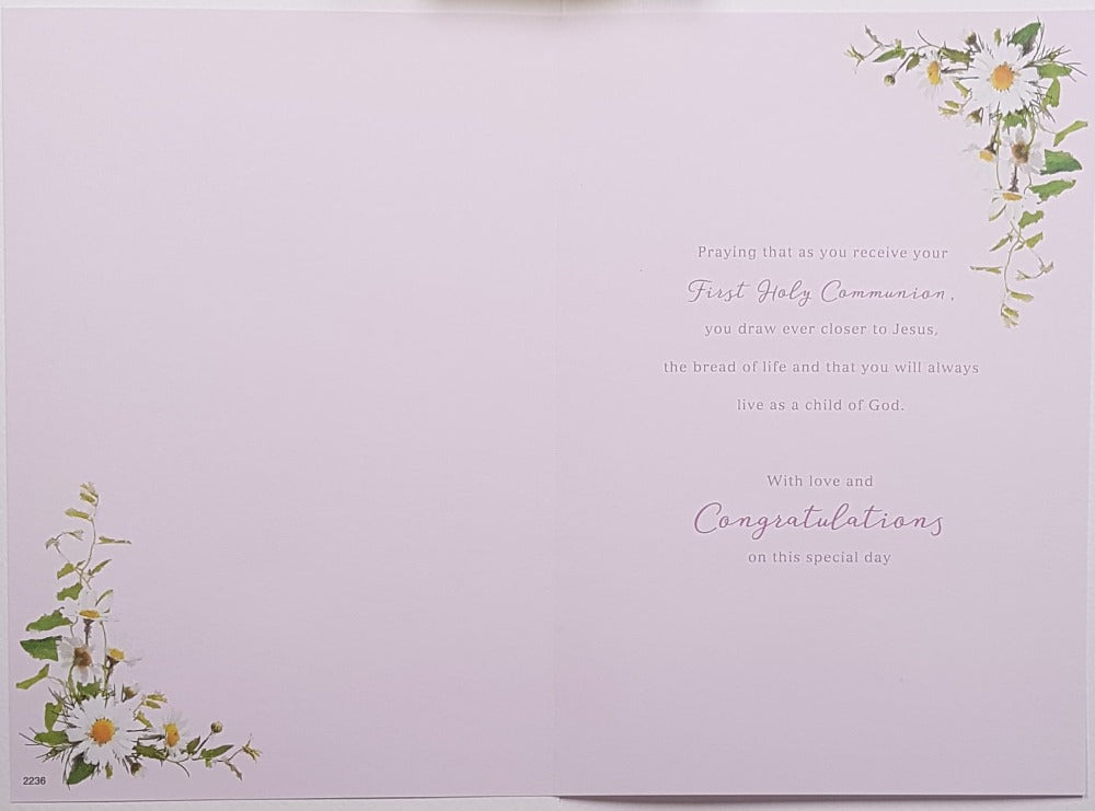Granddaughter Communion Card