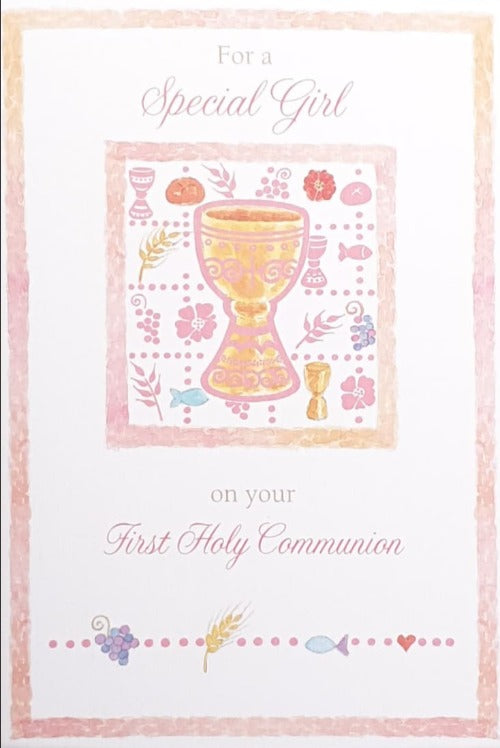 Communion Card - Girl