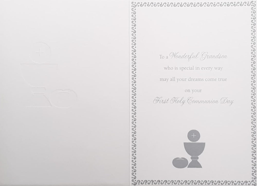 Communion Card - Grandson