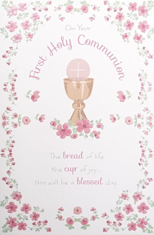 Communion Card - Girl