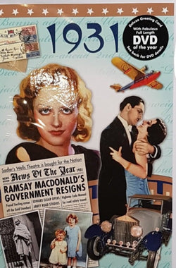 Born In Year 1931 Card