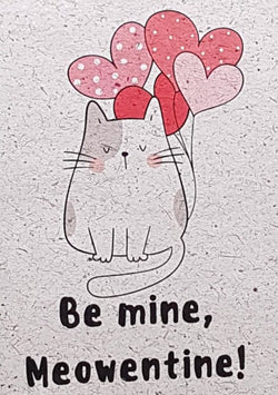 Cutie Valentines Day Card Recyclable and Eco Friendly