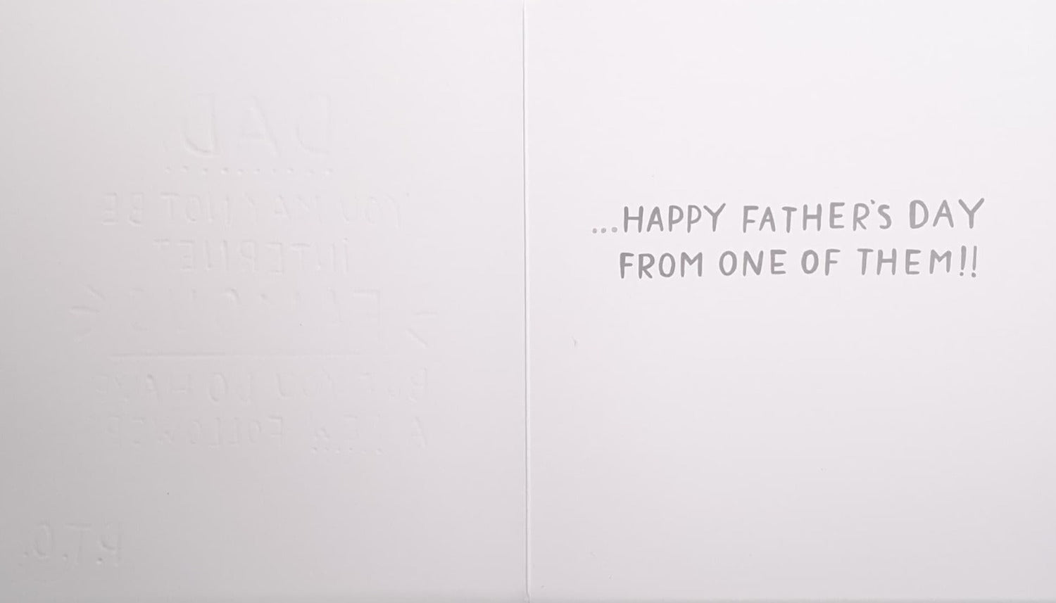 Fathers Day Card - Humour