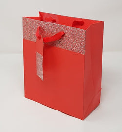 Gift Bag -  Medium / Red Silver Dot On Top