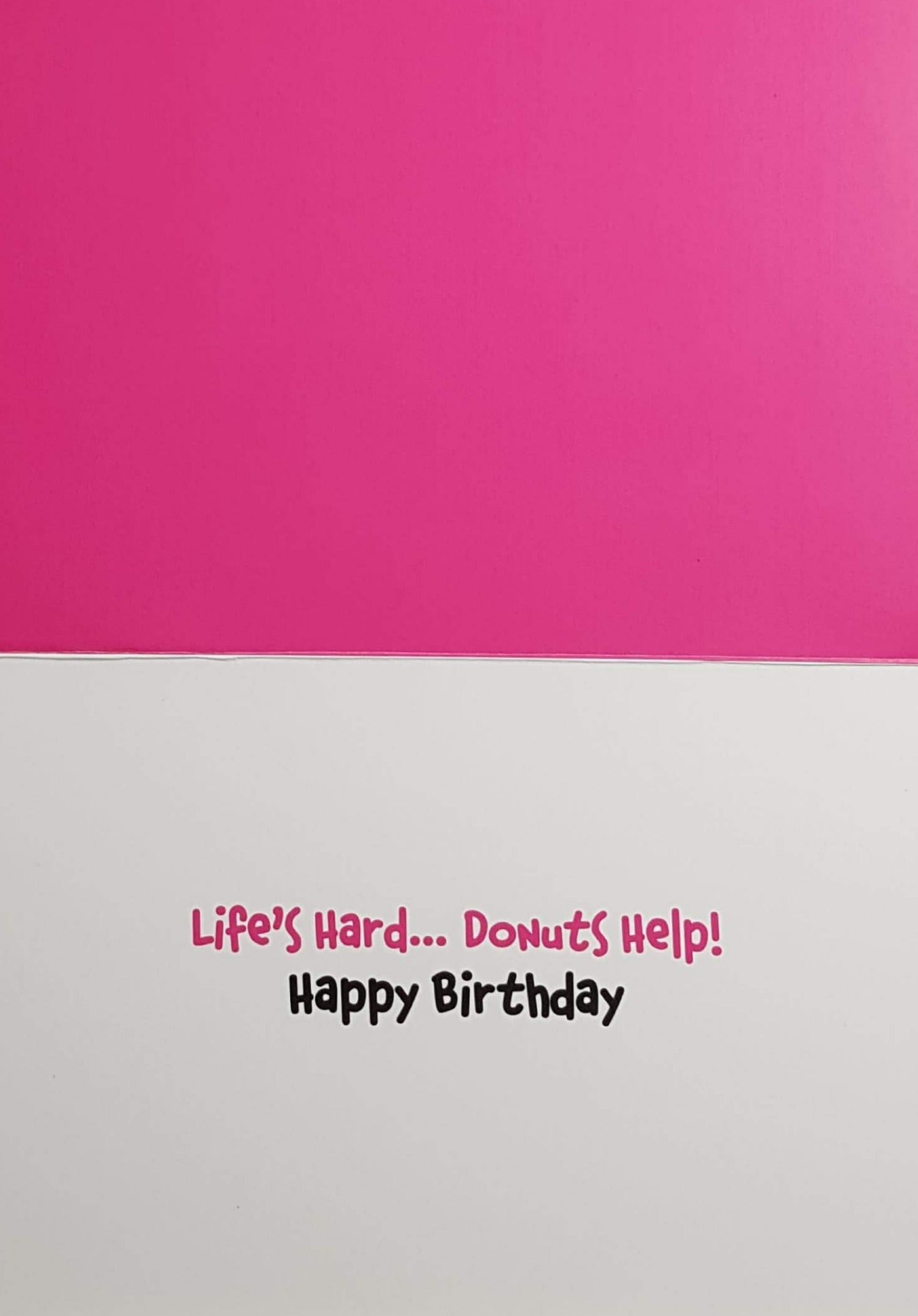 Birthday Card - Humour / Cat Sitting On A Sofa Eating Donuts