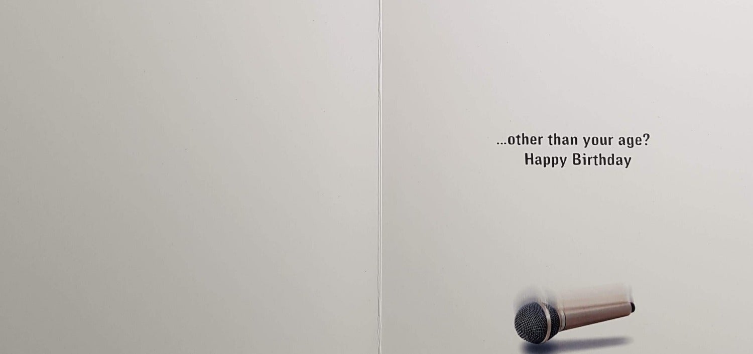 Birthday Card - Humour / Sup? & Dog With The Microphone