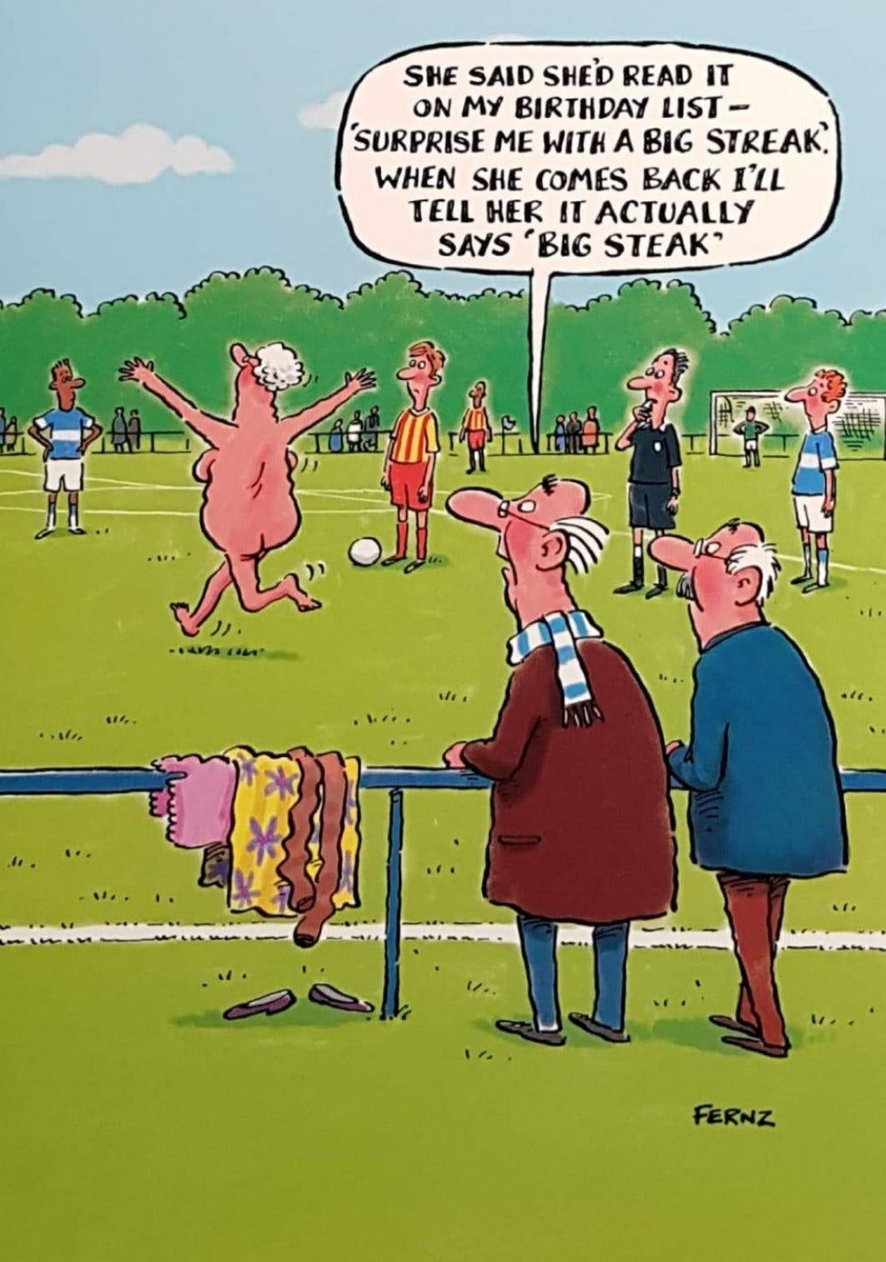 Birthday Card - Humour / Big Streak