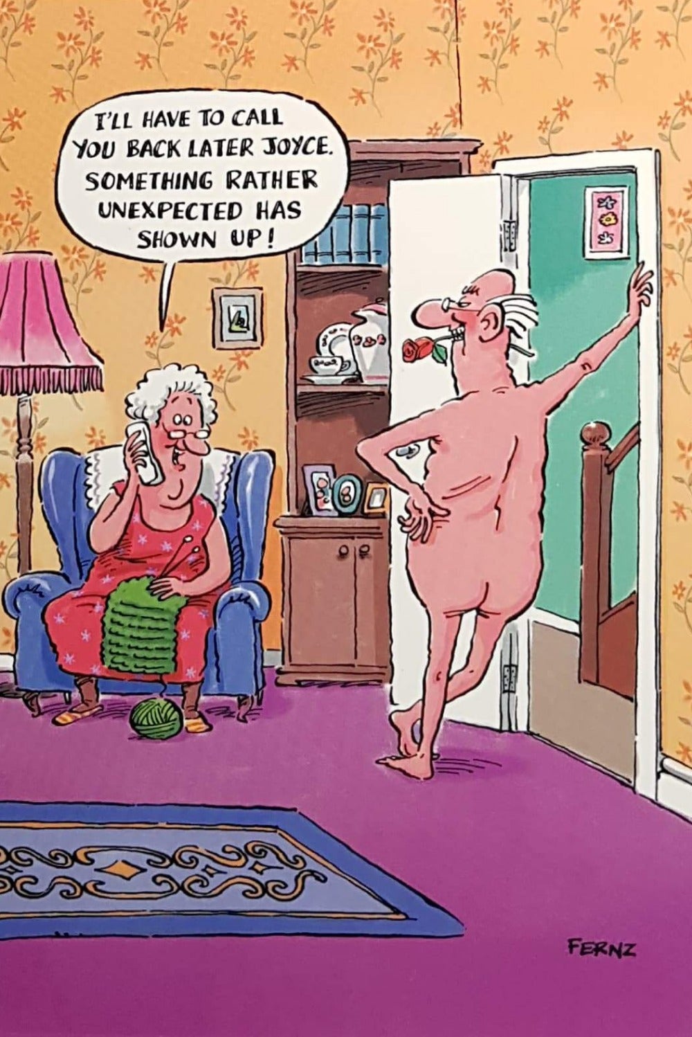 Birthday Card - Humour / Something Unexpected