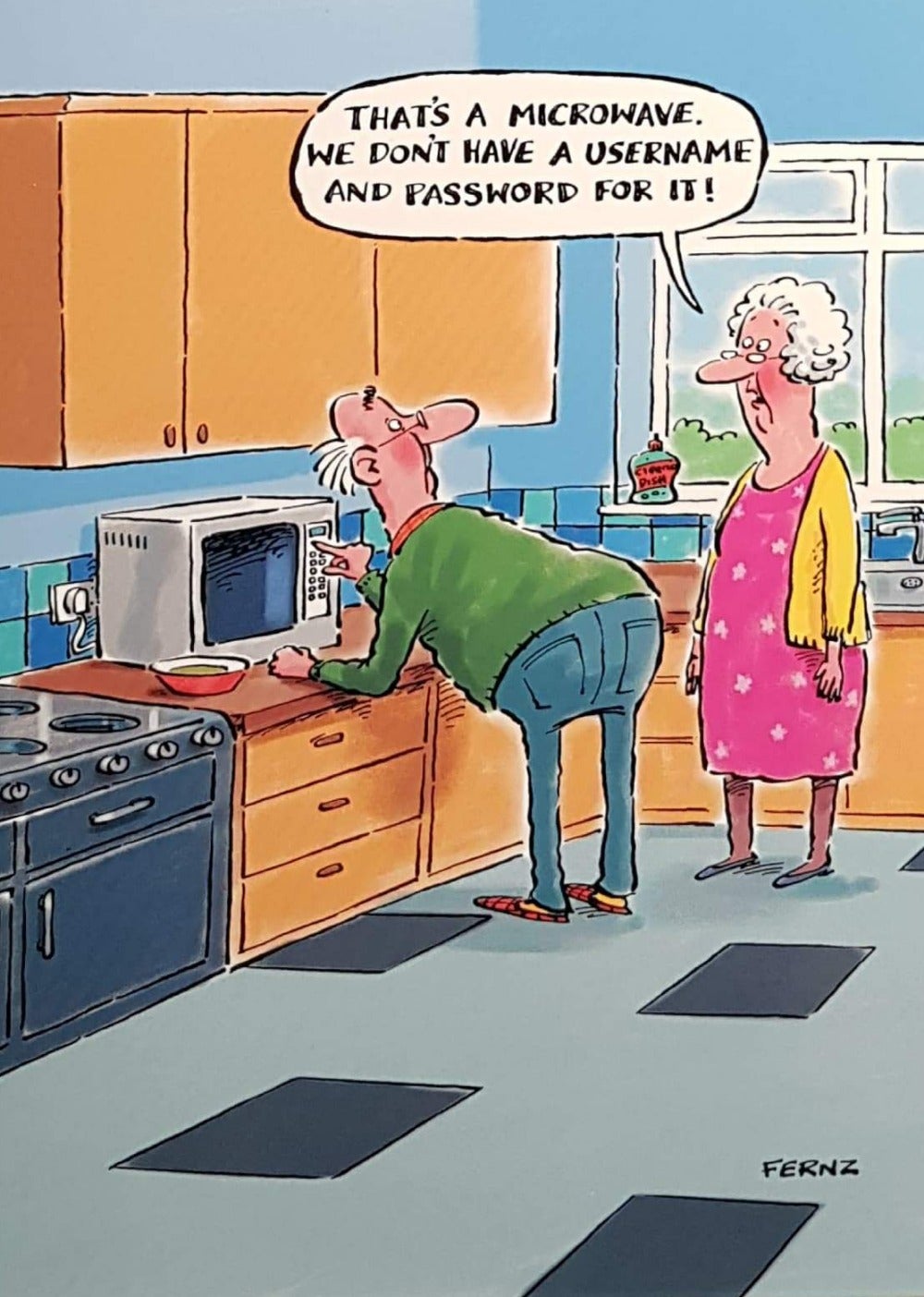 Birthday Card - Humour / Username And Password