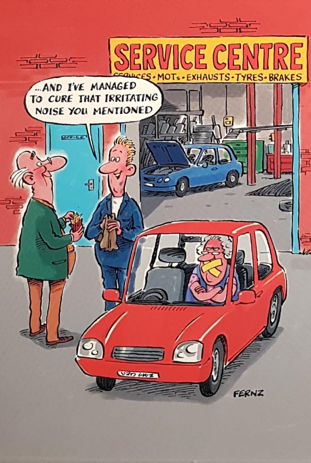 Birthday Card - Humour / Service Centre
