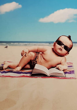 Humour Card - Toddler On The Beatch