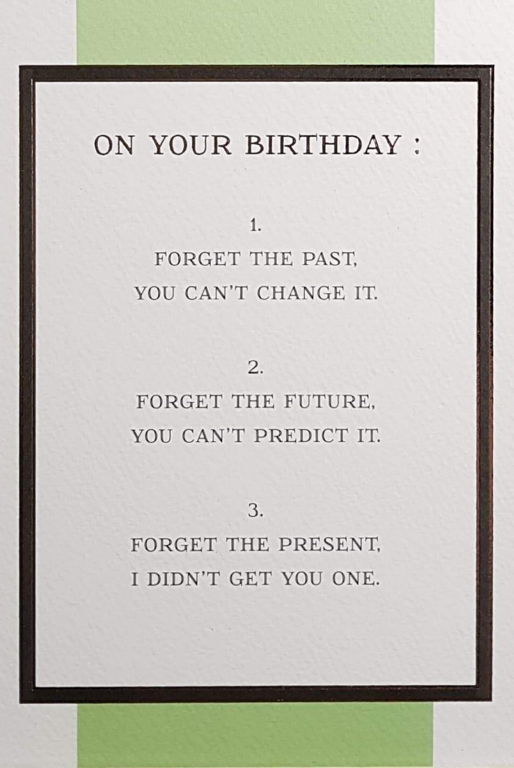 Birthday Card - Humour / Birthday Wish List