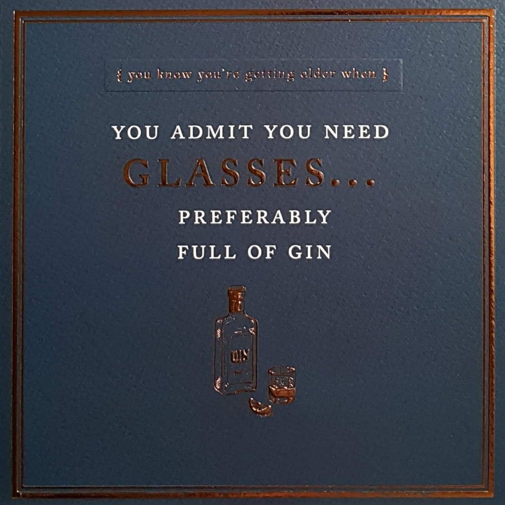 Birthday Card - Humour / You Admit You Need Glasses...
