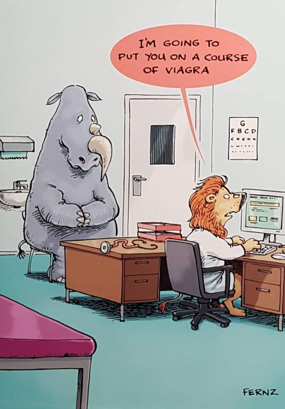 Birthday Card - Humour / I'm Going To Put You On a Course