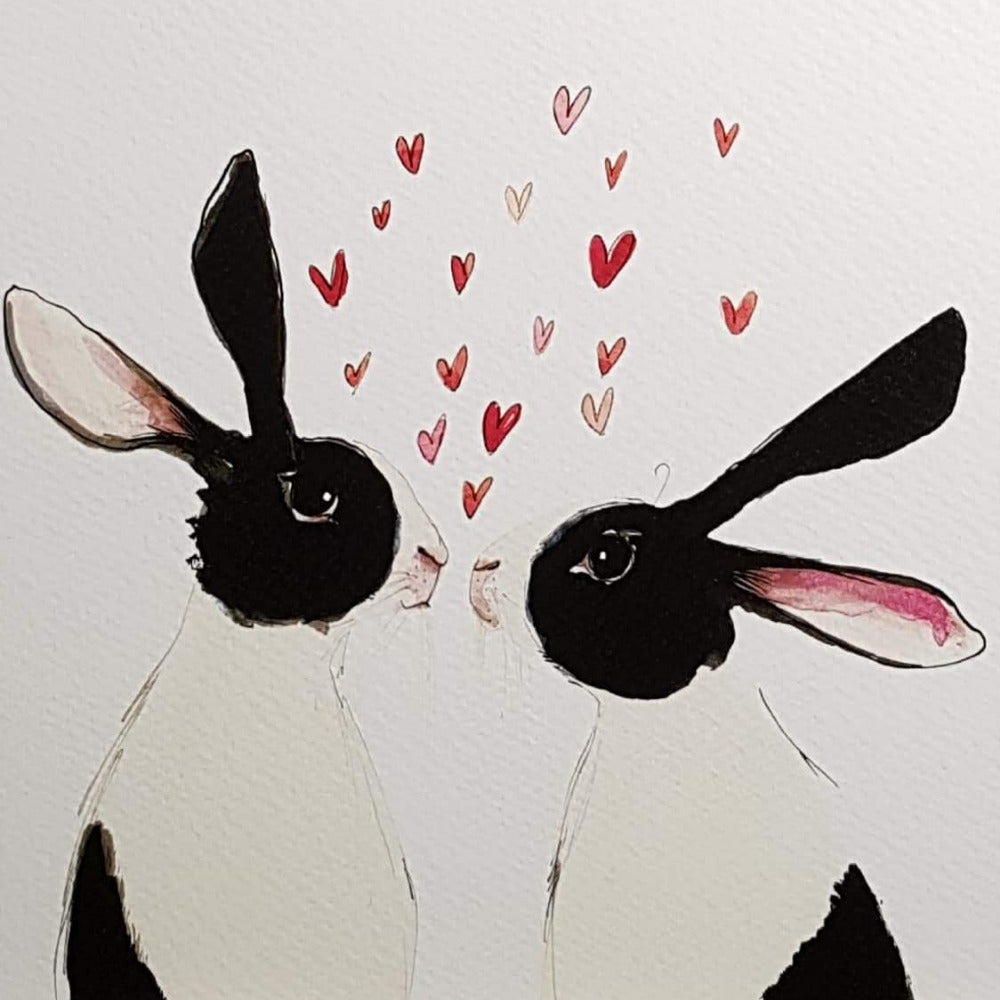 Blank Card - Animal / Honey Bunnies