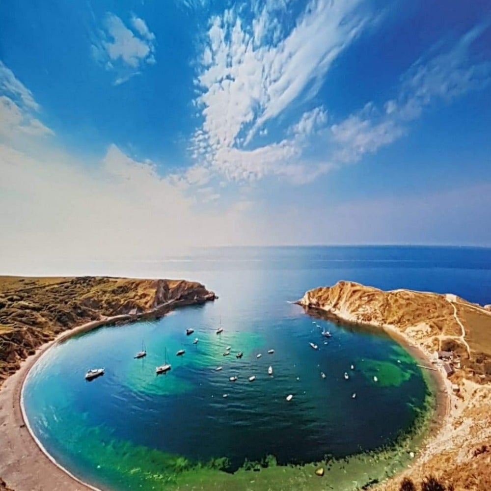 Blank Card - Scene / Lulworth Cove Along Jurassic Coast