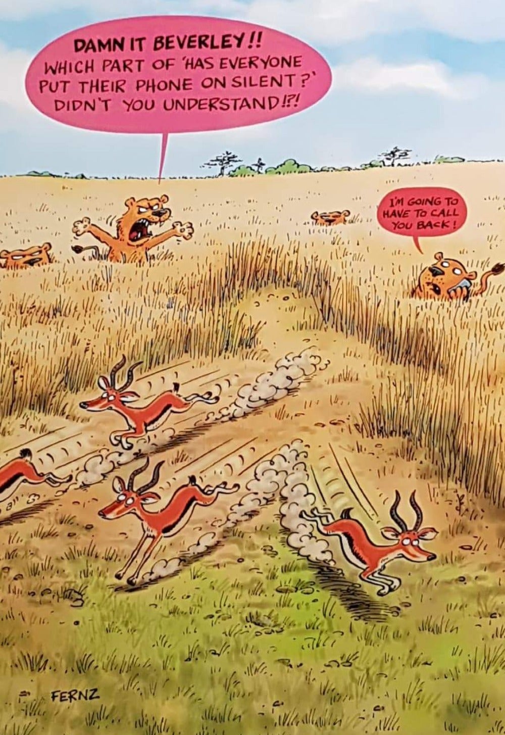 Birthday Card - Humour / I'm Going To Have To Call You Back