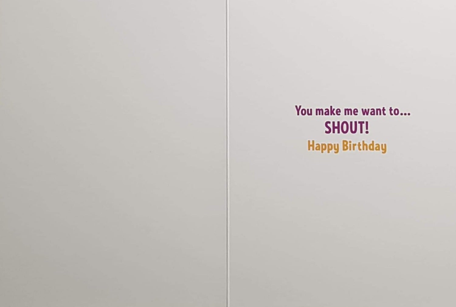 Birthday Card - Humour / Singing Toddler