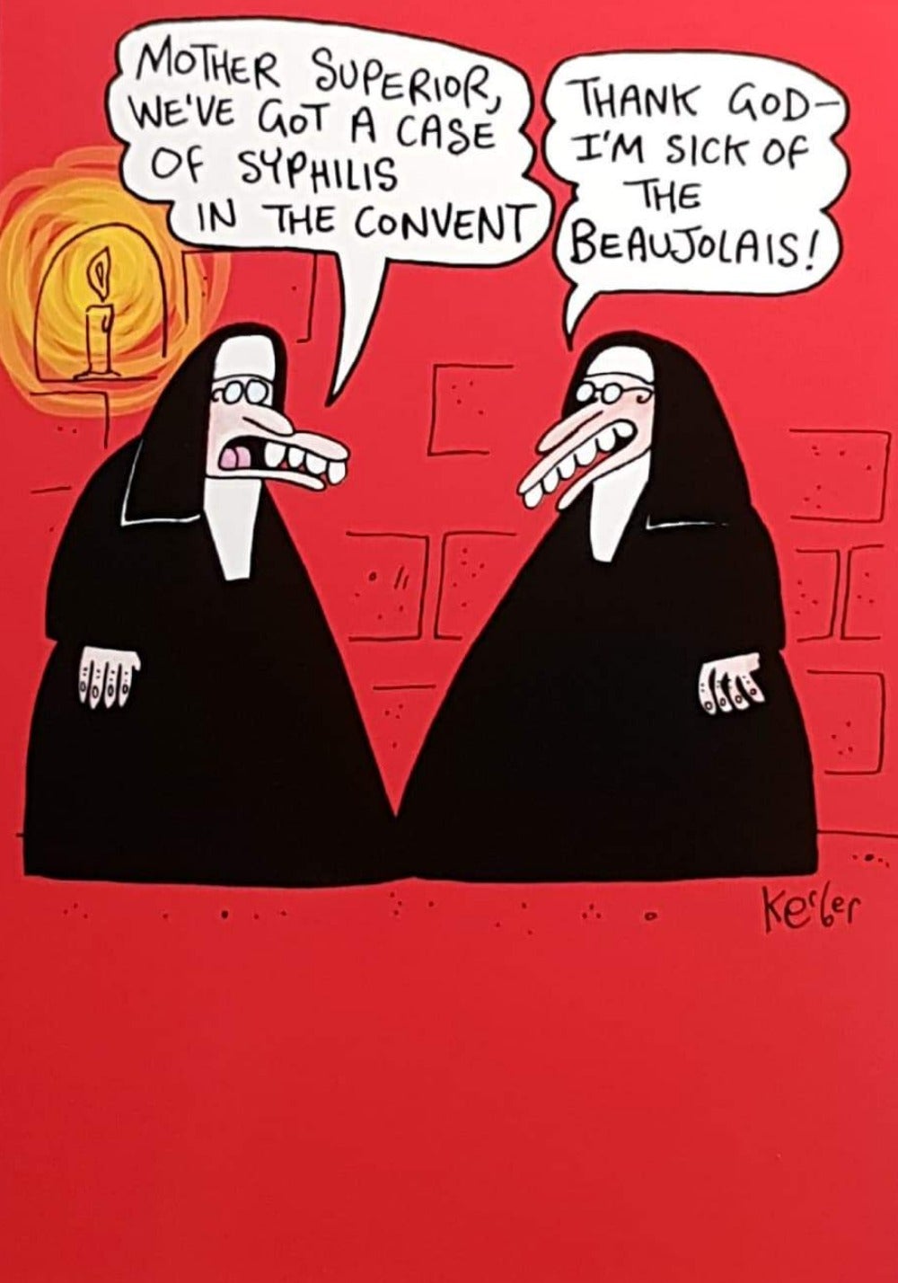 Birthday Card - Humour / Two Nuns Talks