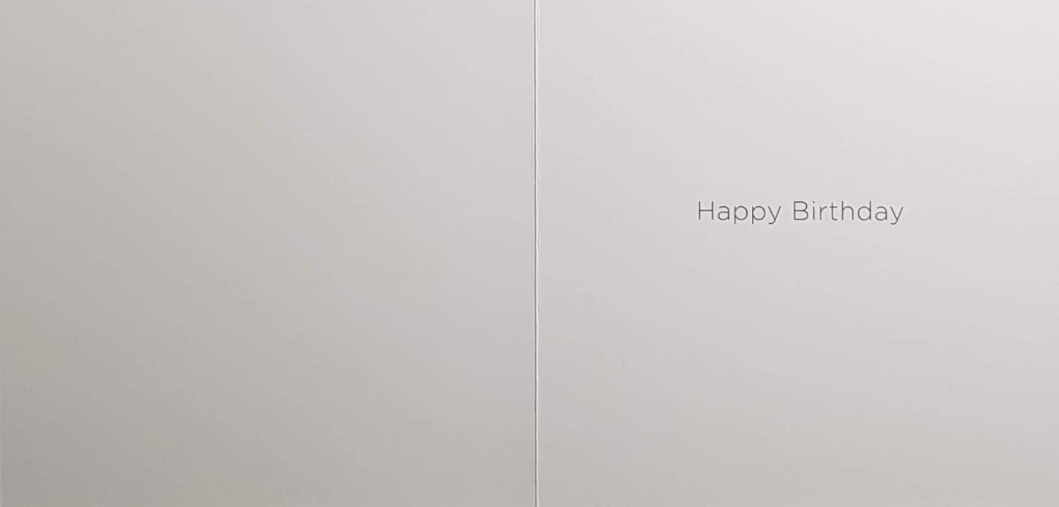 Birthday Card - Pathway Through Trees & Purple Flowers