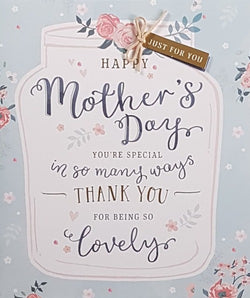 Thank You Mothers Day card - Just For You