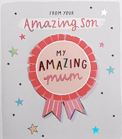 Mum Mothers Day card - From Your Amazing Son
