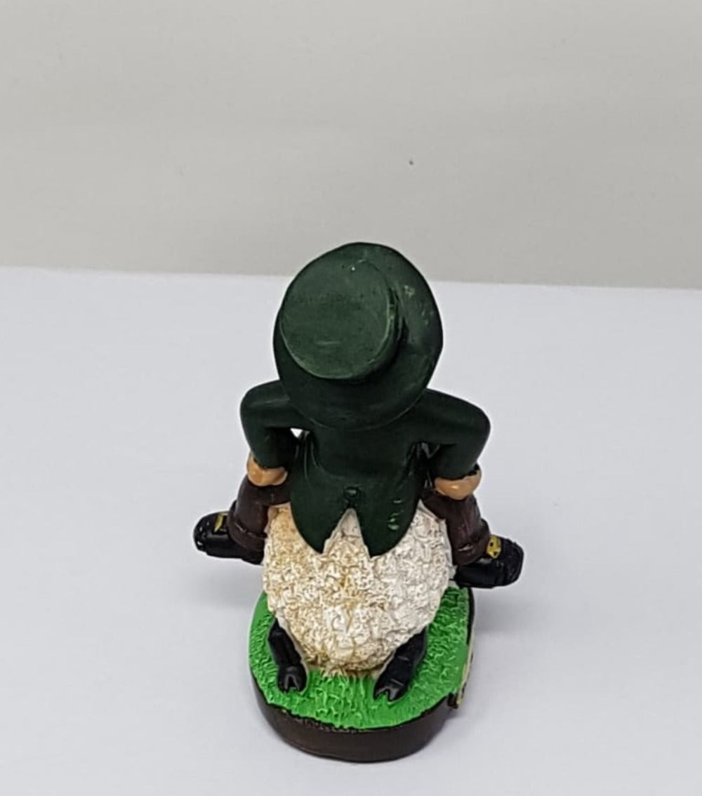 General St Patricks Day Gift - Figurine / On The Sheep Back Finnain