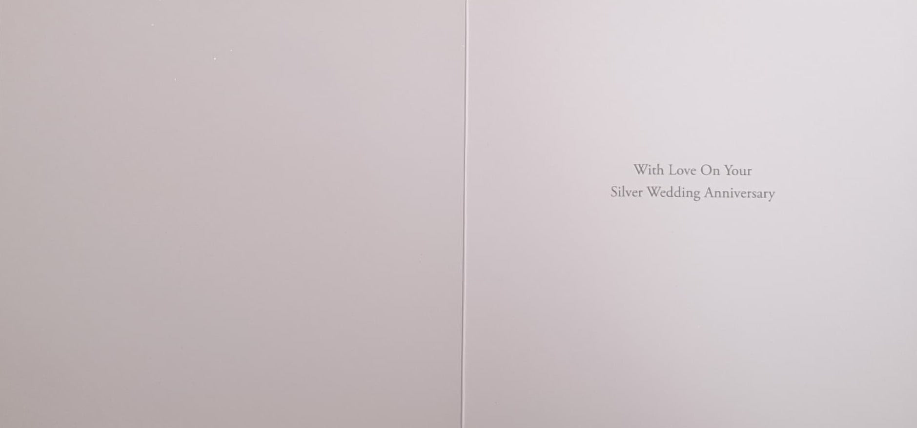 Anniversary Card - Silver Wedding